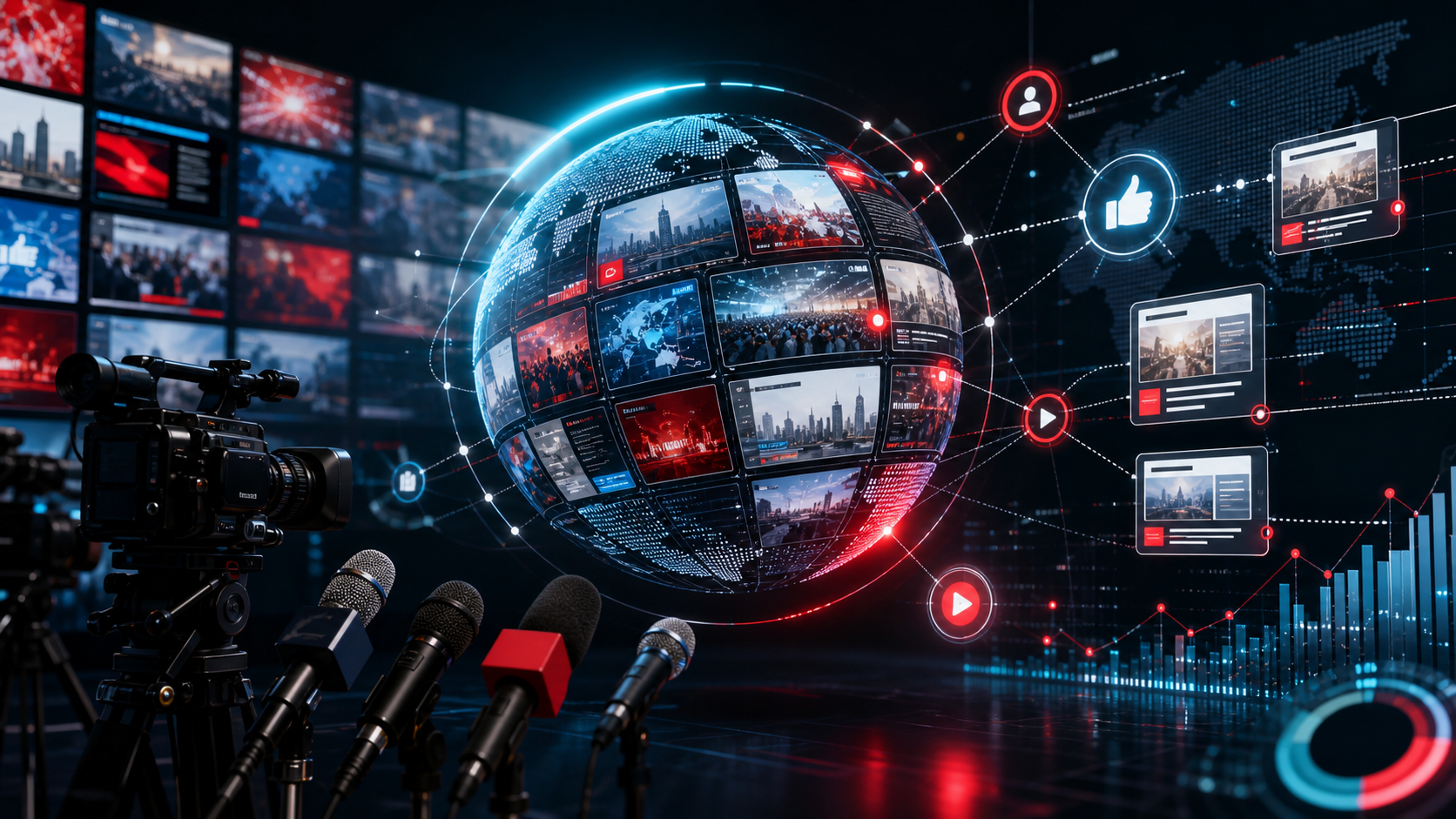 News advertising infrastructure illustration
